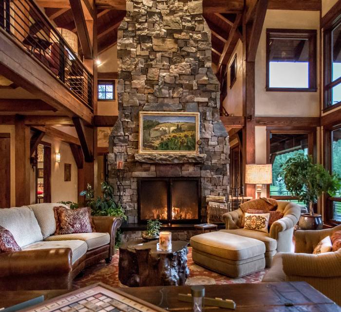 How to decorate rustic living room