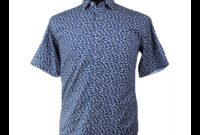 Men's fish print dress shirt