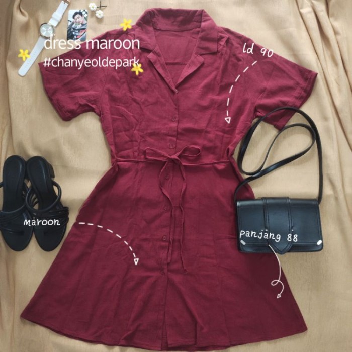 Maroon dress shirt women's