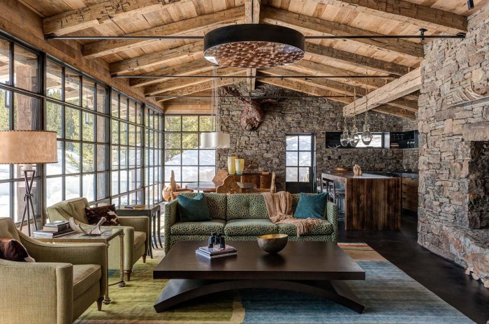 How to decorate rustic living room