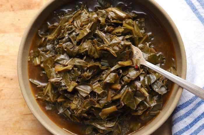 How to cook collard greens vegetarian style