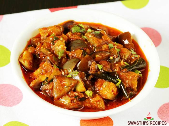 How to cook brinjal curry andhra style