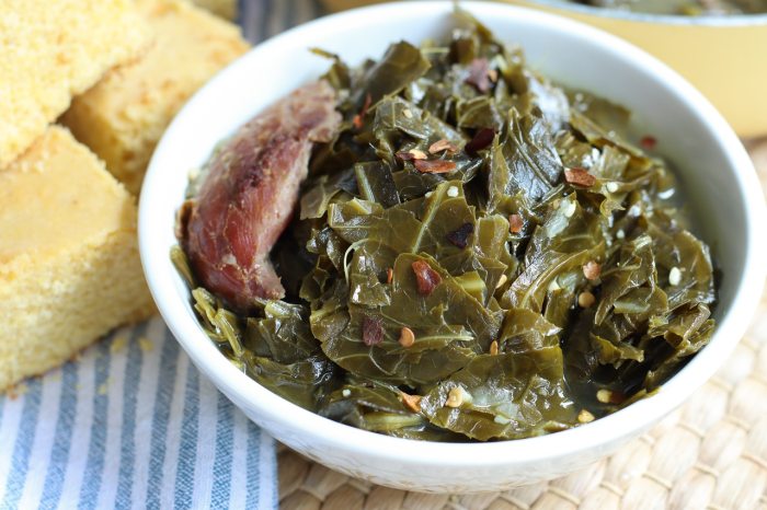 Greens collard kale collards