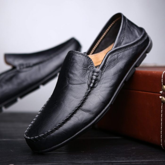 Soft leather dress shoes men