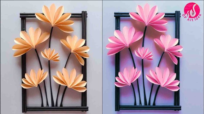 How to decorate a room with paper craft