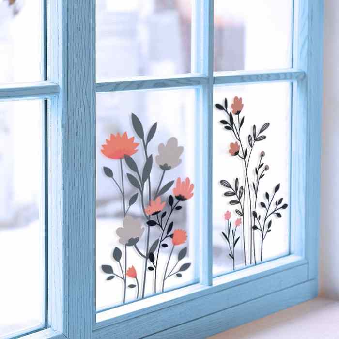 How to decorate glass windows