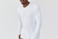 White long sleeve dress shirts for men