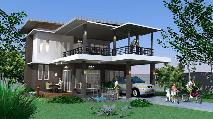 Desain teras rumah minimalis 2015 lantai 2